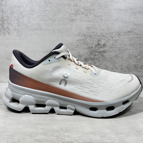 On Cloud Cloudspark Running Shoes - Women's Size 8 - Ivory Glacier - Picture 4 of 10